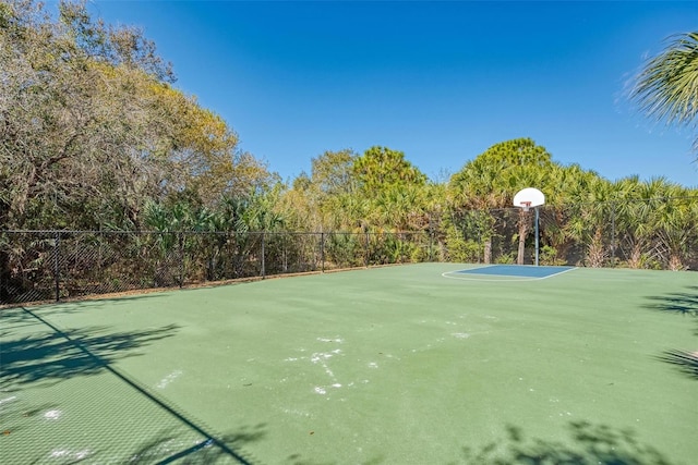 view of sport court