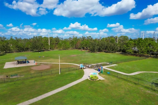 surrounding community with a lawn