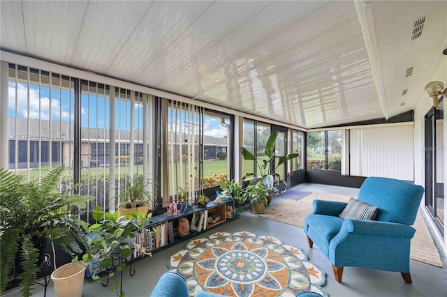 view of sunroom / solarium