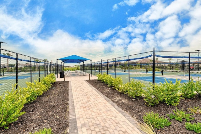 view of tennis court