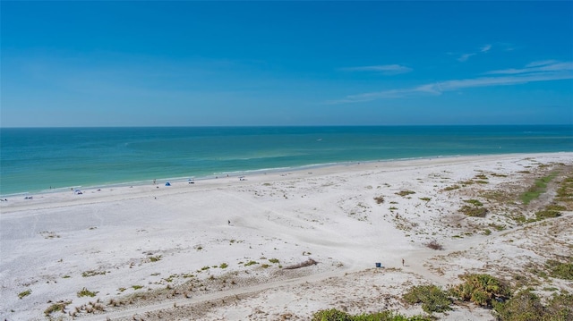 property view of water with a view of the beach