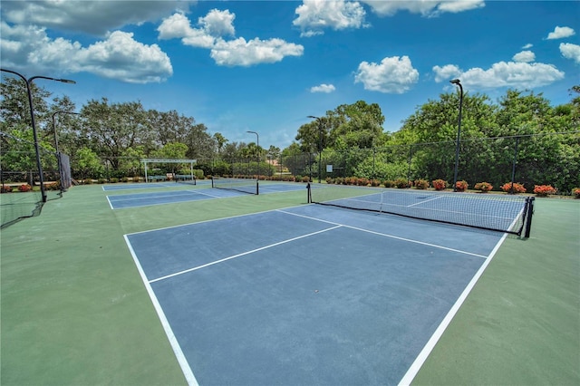 view of tennis court