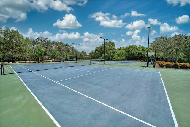 view of sport court