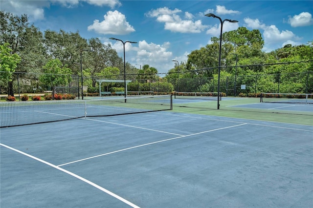 view of tennis court