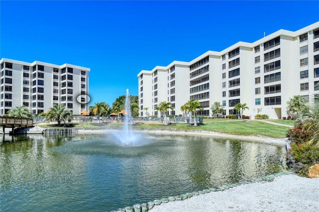 view of water feature