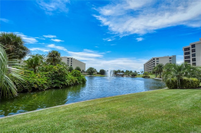 view of water feature