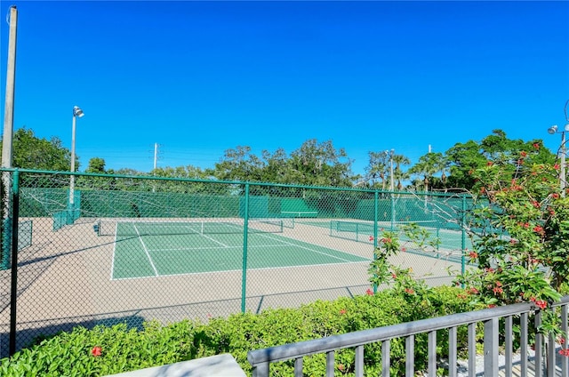 view of sport court