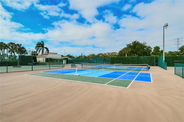 view of sport court