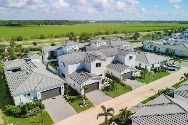 drone / aerial view featuring a rural view