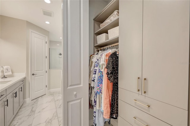 view of closet