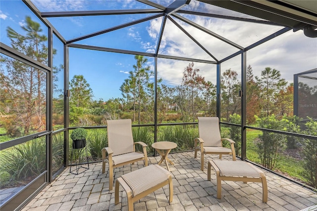 view of sunroom / solarium