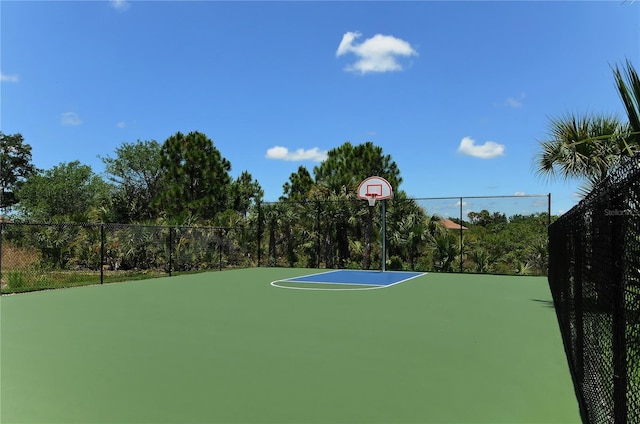 view of sport court