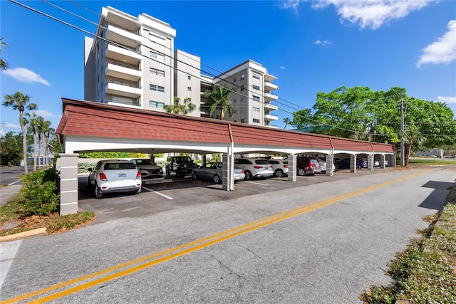 view of vehicle parking