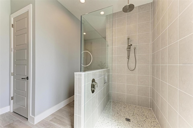 bathroom with walk in shower