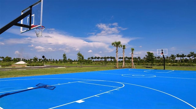 view of sport court