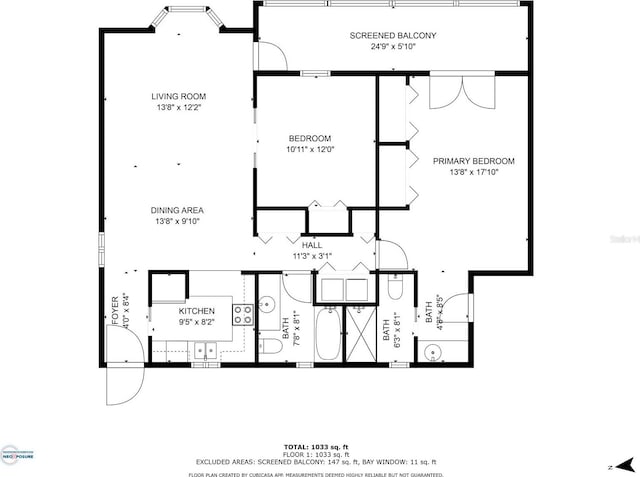 208 Lewis Cir Unit 4A, Punta Gorda, FL 33950 - property floor plan
