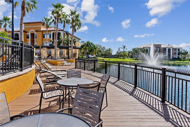 8377 38th Street Cir E Unit 308, Sarasota, FL 34243 - deck with a water view