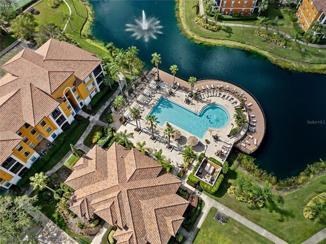 8377 38th Street Cir E Unit 308, Sarasota, FL 34243 - drone / aerial view of a large body of water and a pool