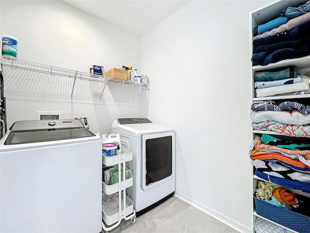 laundry room featuring washer and dryer