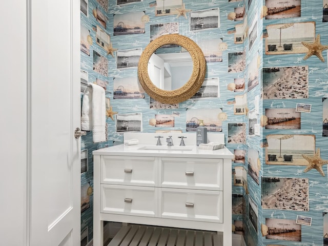 bathroom featuring vanity