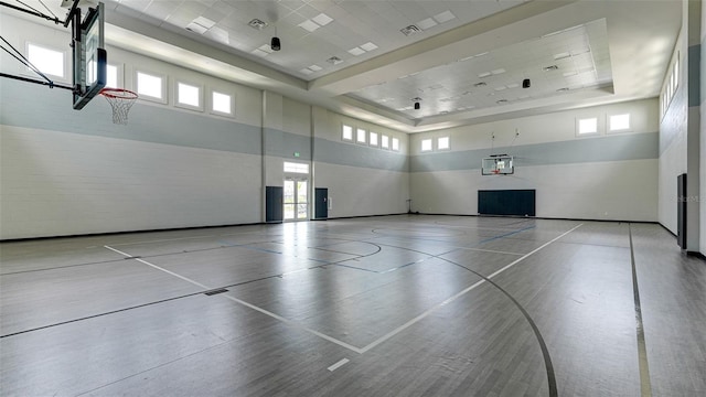 view of basketball court