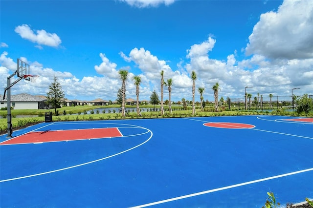 view of basketball court