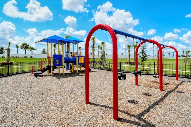 view of play area