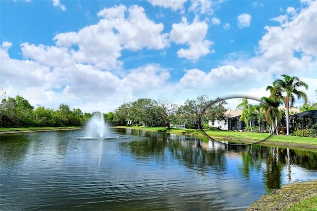 view of water feature