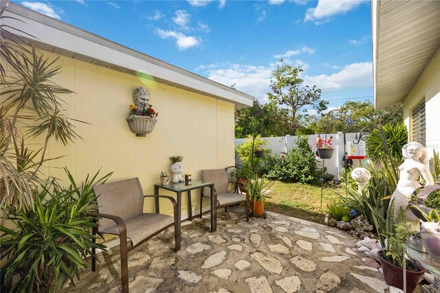 2057 Garden Pkwy, Bradenton, FL 34205 - fenced backyard featuring a patio