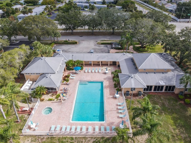 birds eye view of property