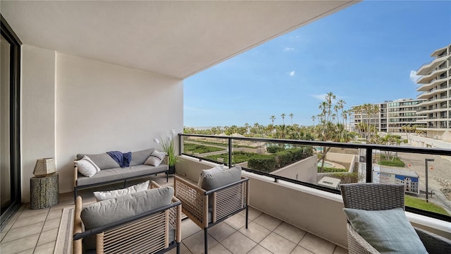 balcony with an outdoor living space