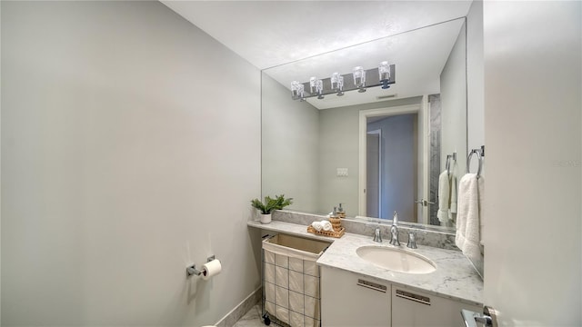 bathroom featuring vanity