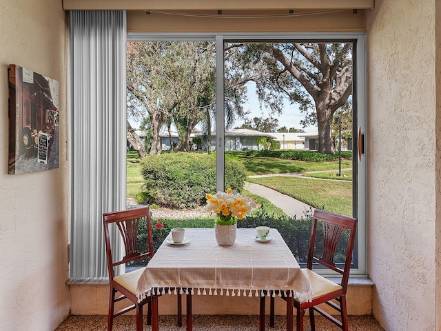 view of sunroom