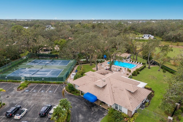 birds eye view of property