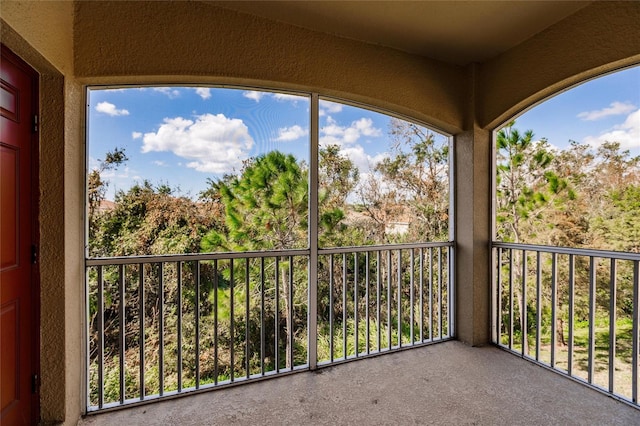 view of balcony