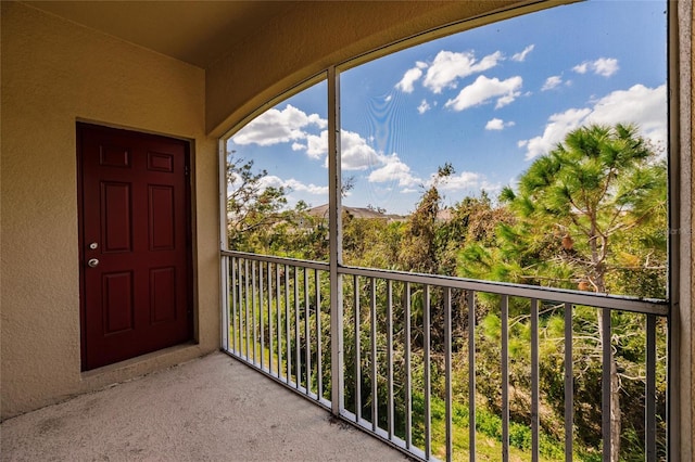 view of balcony