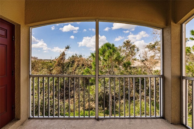 view of balcony