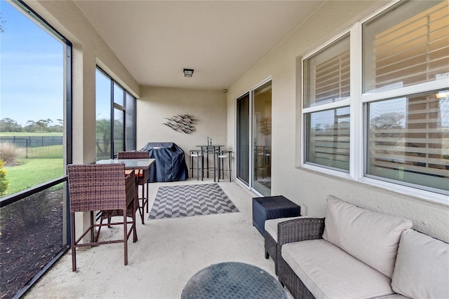 view of sunroom / solarium