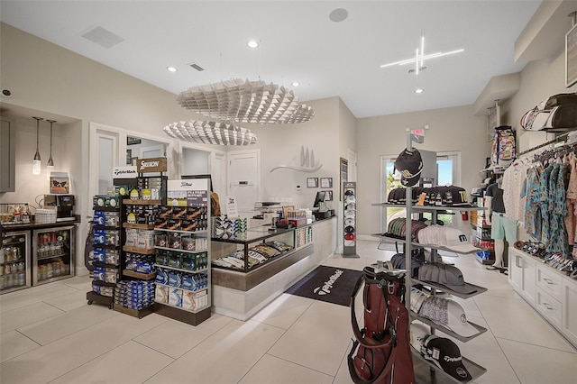 4734 Tortona Ct, Bradenton, FL 34211 - gym with tile patterned floors and recessed lighting