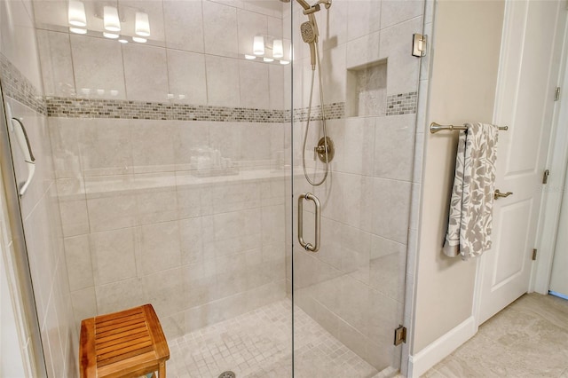 bathroom with walk in shower