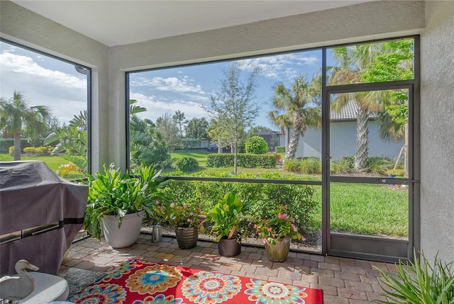 view of sunroom / solarium