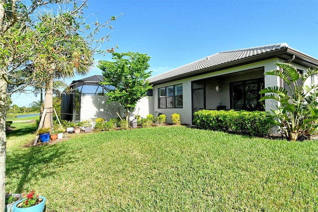 exterior space featuring a lanai