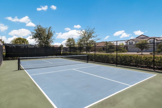 view of tennis court