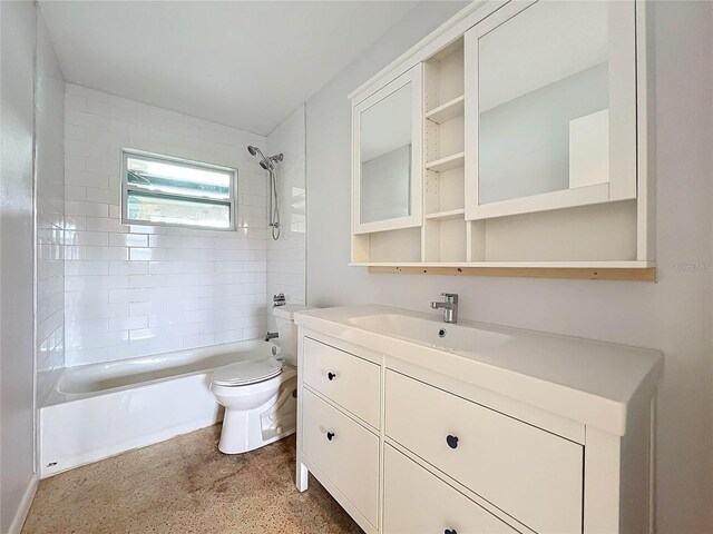 2877 Michigan St, Sarasota, FL 34237 - bathroom featuring toilet, vanity, and shower / bath combination