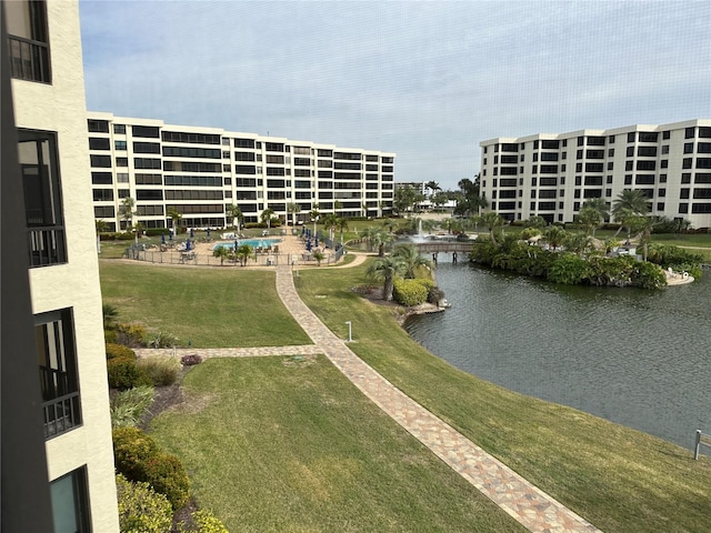 view of water feature