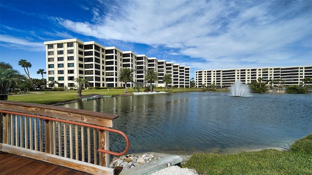 view of water feature