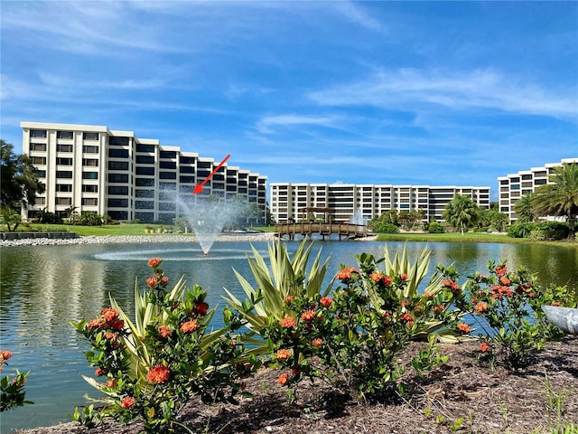 view of water feature