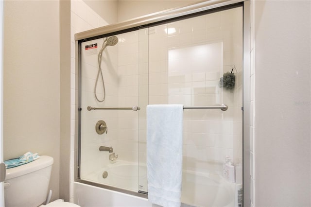 16926 Harvest Moon Way, Bradenton, FL 34211 - bathroom with enclosed tub / shower combo and toilet