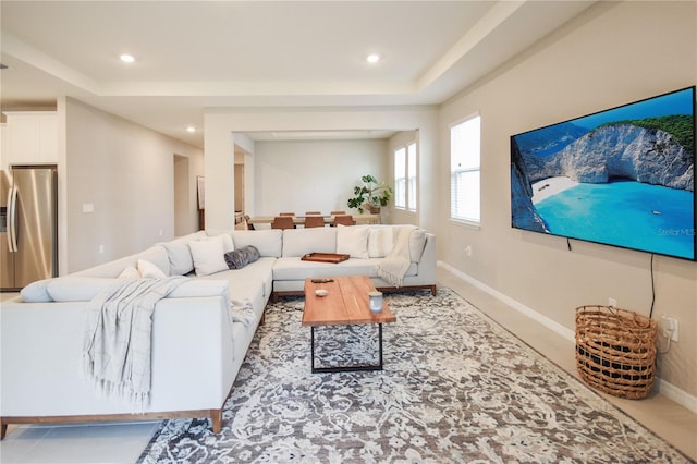 16926 Harvest Moon Way, Bradenton, FL 34211 - living area with recessed lighting and baseboards