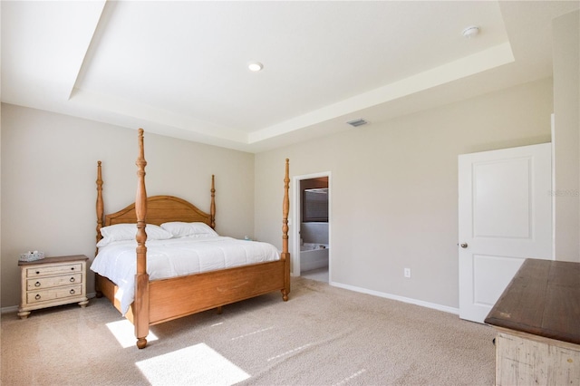 16926 Harvest Moon Way, Bradenton, FL 34211 - bedroom featuring a raised ceiling, carpet flooring, baseboards, and recessed lighting